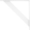 Ekena Millwork Traditional Steel Bracket, White Primer 2"W x 20"D x 20"H BKTM02X20X20TRPWH - alternate 7